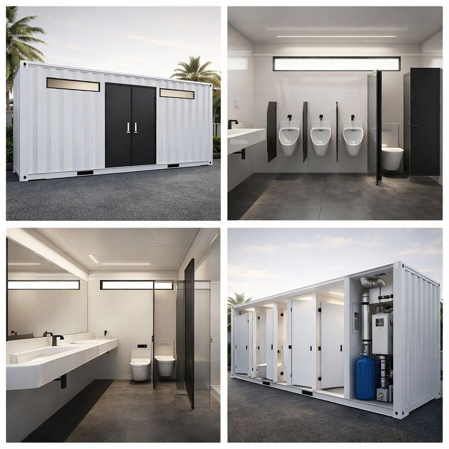 Modular restroom facility